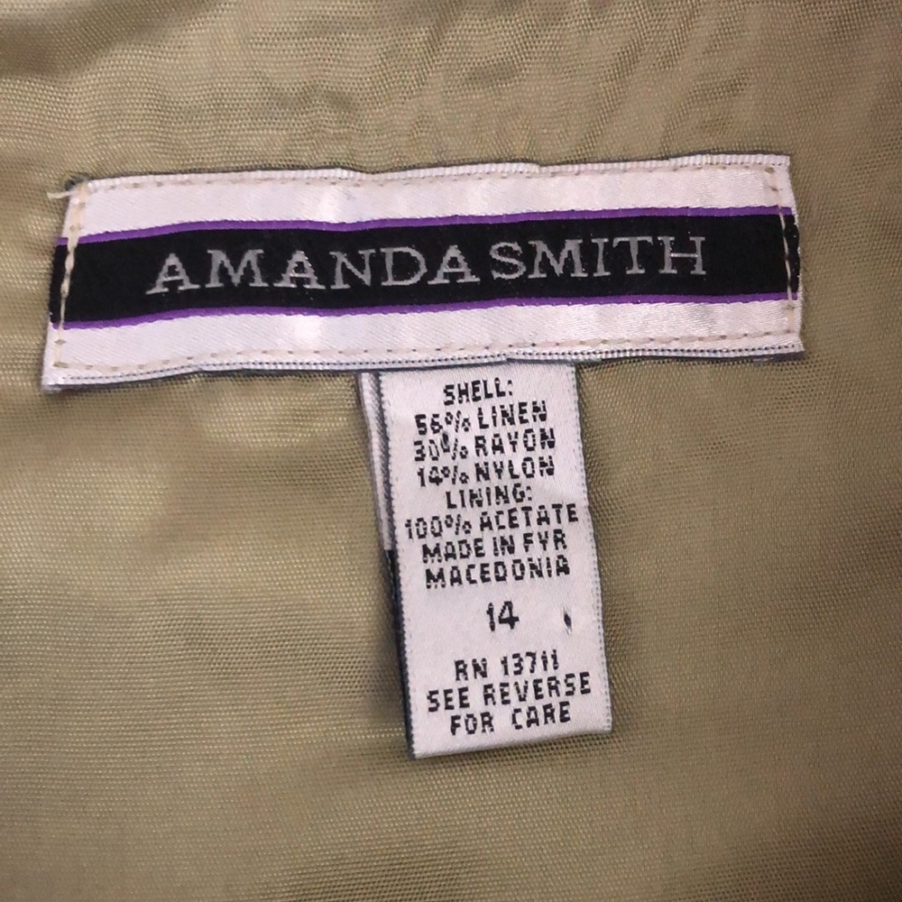 Amanda Smith lime color midi dress size 14 - Picture 2 of 9
